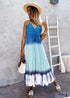 Vestido midi bohemio con efecto tie-dye Kehlani